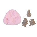 Silicone souple de decoration de gateau  de forme animale