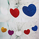 Hanging Brillant banniere Paper Heart  jeu de 15  -  plus de campouleurs 