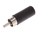 RCA male femelle 3.5mm stereo adaptateur plaque or