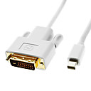 Thunderbolt male vers DVI 24 1 Male blanche pour MacBook Air  MacBook Pro  iMac  Mac mini 1.8M