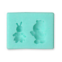 Silicone souple de decoration de gateau mampoule lapin et poussin Forme