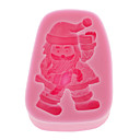 Noel Man chocolat de forme 3D Moule en silicone  1pcs 