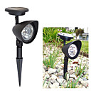 1 pc lumiere blanche lumiere solaire de pelouse solaire Spot Light 3 oules LED lumineuses pour Garden cis-57140