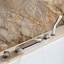 saupoudrer  par LightInTheBox - cascade contemporaine robinet de baignoire avec douche main - fini chrome