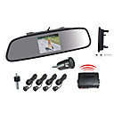 Car Retroviseur avec 35 pouces ecran LCD appareil photo et 4 sans fil Radar Parking Sensors System-Buzzer Alarm