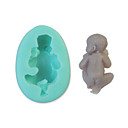 gateau de silicone de fondant  dormir bebe  couleur aleatoire 