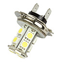 Merdia 2 Pcs H7 Blanc 13 5050 SMD LED Foglight Head Light Bulb L-LEDD001B13H7