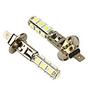 Merdia 2 Pcs H1 Blanc 13 5050 SMD LED Foglight Head Light Bulb L-LEDD001B13H1S2