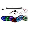 7 LED de couleur sous la voiture Glow Underbody systeme de les au neon Kit 36 x 4 Telecommande sans fil