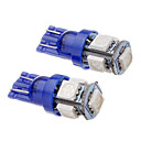 2 Pcs T10 194 168 W5W 1.2W 5x5050SMD 465-470nm LED de couleur bleue voiture Wedge Tail Light Side