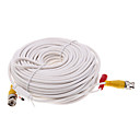 QS100B video et dalimentation de 100 pieds 3048 m Cable BNC male avec 2 connecteurs femelles