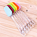 6.5  Spatules en silicone avec poignee en plastique  campouleur envoyes au hasard 