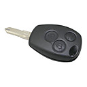 Cas de remplacement de la voiture 3-Button Key distance Blank Cover pour Renault pas de logo