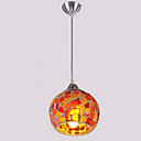 Pendant 1 Lumiere Dainty Pays peinture sur verre