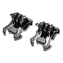 2x beaucoup Liquc Noir Buckle Strap Mount base pour GoPro Hero 123 Camcorder