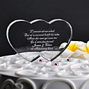 Personnalise Double Heart Wedding Cake Topper