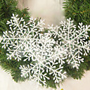 Noel flocon de neige Feuille Decoration Maison Decoration - Lot de 6