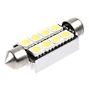 41mm 8 5050 SMD LED de voiture blanche de feston de dome de lumiere de lecture le interieure Decode