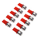 oule pour voiture 12V 2pcs T10 5x5050SMD 50-80LM Red Light LED