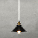 60W Retro Pendant Light avec Metal Parapluie Shade dans le style vieille usine