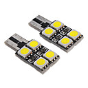 T10 2W 8x5050SMD 100-150LM 6000-6500K oule blanche pour la voiture 12V LED