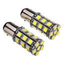 1157 4W 27x5050SMD 330-360LM 6000-6500K oule blanche pour la voiture 12V LED