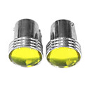 S25 BA15S 1.5W Led voiture jaune oules 1 paire