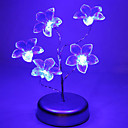 Moderne en forme de fleur LED de campouleur bleue Light Night