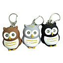 Owl Style 2-LED Light Blue Flashlight Keychain - Brown blanc orange campouleur aleatoire Owl Style 2-LED Light Blue Flashlight Keychain - Brown blanc orange campouleur aleatoire