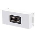 HDMI v1.3 Homme Homme Wall Plate Coupler Type Blanc