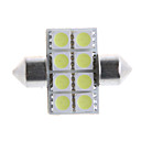 8 5050 SMD LED 31mm Interieur de voiture de feston de dome blanc oule