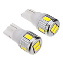 T10 3W 6x5730SMD 200-230LM 6000-6500K oule blanche pour la voiture 12V LED