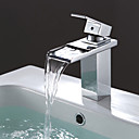 Contemporaine en acier inoxydable cascade lavabo robinet