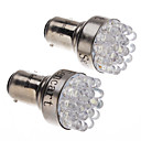 1156 BA15S T25 2W 19-LED 120-140LM 6000-6500K oule blanche de voiture 12V