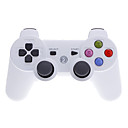 Controleur sans fil Bluetooth avec Touches de campouleur pour PS3  PC Blanc