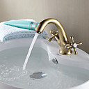 cuivre antique poignees double evier salle de bains robinet