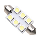 6 5050 SMD LED 39mm Interieur de voiture de feston de dome blanc oule