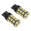 oule pour voiture 12V 2pcs T20 7443 27x5050SMD 100-250LM LED lumiere blanche