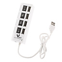 4-Port Hub USB 2.0 haute vitesse avec interrupteur par moyeu