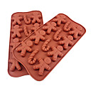 Canne de silicone et de bonhomme de neige de chocolat de forme Plateau   Randoms 