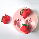 Trois trous Mold Litchi Fruit silicone Fondant Moules sucre Craft Outils Moule Chocolat pour les gateaux