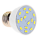 E27 6W 15x5630SMD 480LM 5500-6500K fraiche ampoule blanche Spot LED  220-240V 