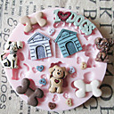 Mold Cute Dog Toy silicone Fondant Moules sucre Craft Outils chocolat Moules pour gateaux