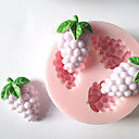 Trois trous Mold Petit fruit de raisin de silicone Fondant Moules sucre Craft Outils Moule Chocolat pour les gateaux