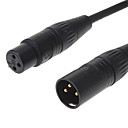 XLR male XLR femelle de cable Noir 8M