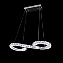 Suspension LED Symbole Eternite en Cristal Plaquee Metal pour un Style Moderne