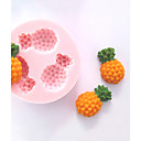 Trois trous Mold Ananas silicone Fondant Moules sucre Craft Outils Moule Chocolat pour les gateaux