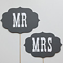 MR  MRS vintage de mariage Banniere Photo Booth Props Parti Decoration  String non inclus 