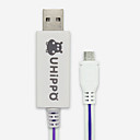 Micro USB 2.0 vers USB 2.0 M  M Cable de chargement de donnees Chasing Light 08 M