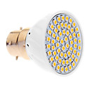 B22 5W 60x3528SMD 420LM 2500-3500K chaud ampoule LED lumiere blanche Spot  220-240V 